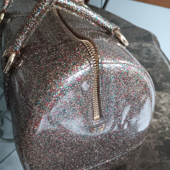 Furla Glitter Dome Satchel - Rose Multi Glitter - Picture 2 of 3